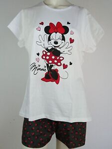 *NEU* Disney Damen Pyjama Minnie Mouse Maus Shorty Set Schlafanzug M L XL XXL