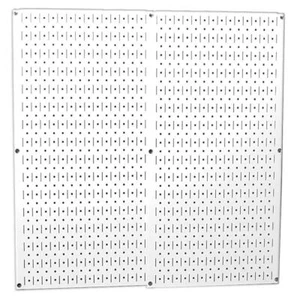 Wandsteuerung Lochbretter 0,75"Lx32"Bx32"H Metall 58 Spalten 31-reihig weich weiß - Bild 1 von 8