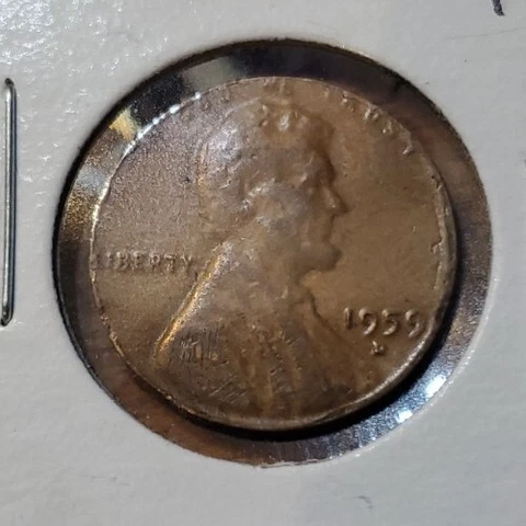 Small Planchet Error NO RIM 1959 D PENNY Cover
