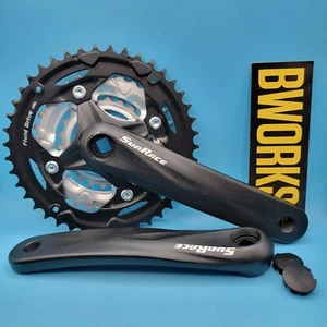 NEW! Sunrace M600 Crankset 170mm 42/32/22t Aluminum JIS Square Taper f17 - Picture 1 of 4