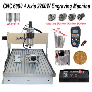 CNC 6090 Router Milling Engraving Machine 4axis 2200W cutting Machine & Sink - Picture 1 of 12
