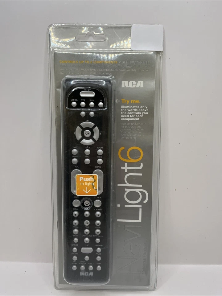 RCA Navilight 6 device UNIVERSAL REMOTE CONTROL RCR660 NEW Open Box - Image 1 of 4