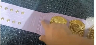 Cinturones de lucha libre Wing Eagle Championship correa de cuero púrpura solamente Foto 1 de 2