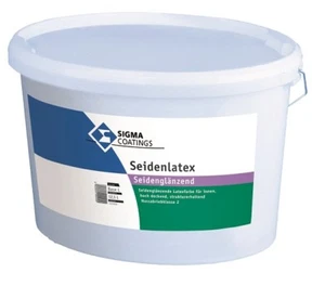 SIGMA Seidenlatex 12.5 Liter weiss antifogging lösemittelfrei Innenfarbe - Bild 1 von 2