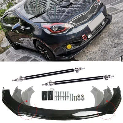 For Kia Rio 2001-2023 Front Bumper Lip Part Accessories Splitter Spoiler Body Foto 1 de 4