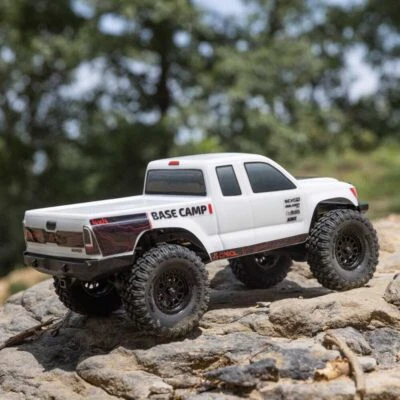 Axial 1/24 SCX24 Base Camp 4WD Rock Crawler Brushed RTR - White - Image 1 of 4