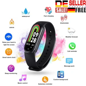 M8 Smart Watch Bluetooth Fitness Tracker Sport Armband Tracker Schrittzähler DE - Bild 1 von 14