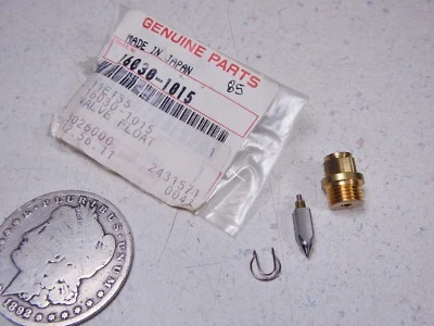 Agulha e assento flutuante Kawasaki 80-81 KX125 81-84 KDX250 82-84 & 87 KX250 KX500 NOS - Imagem 1 de 4