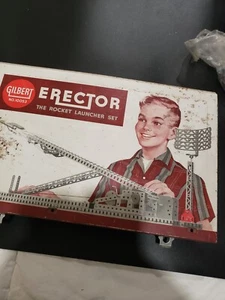 Vintage 1959 Gilbert Erector Set The Rocket Launcher Set 10053 As Is - Picture 1 of 7