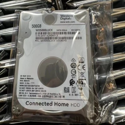 Western Digital 500GB WD5000LUCX SATA II 2.5" Laptop Hard Drive 5400RPM 16MB 7mm - Image 1 of 3