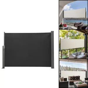 More details for retractable side awning privacy terrace fence windscreen outdoor sun shade cover