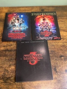 STRANGER THINGS - COMPLETE Seasons 1 2 3 FYC DVD SETS Netflix - Imagen 1 de 5