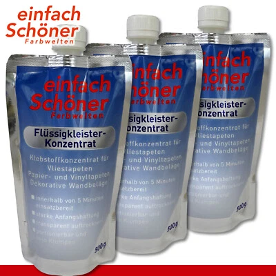 Simplement Beau Farbwelten 3 x 500 Gramme Flüssigkleister-konzentrat - Photo 1/2