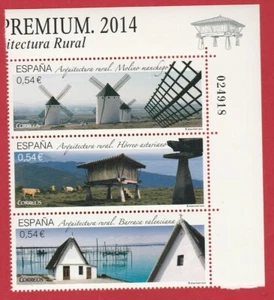 1 SERIE DEL PLIEGO PREMIUM "ARQUITECTURA RURAL" DEL AÑO 2014. - Imagen 1 de 1