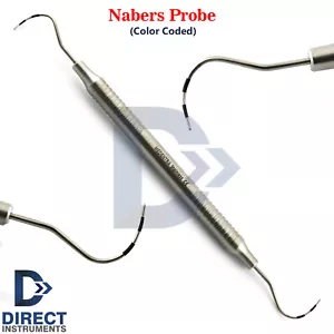 Sonda Nabers Dentale Parodontale Colore Codificato Profondità Forcazione Lesioni Diagnostica - Foto 1 di 4