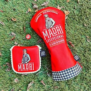 Limited Edition Hosel Madri Lager Driver Putter Headcover Ball Marker