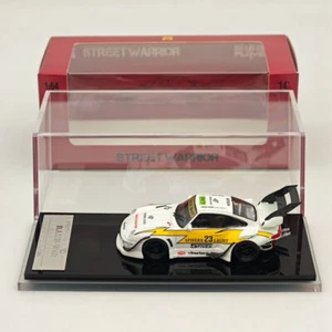 1/64 SW RWB 993 Rauh-Welt Modified Yellow #23 Tall Wing Diecast Model Car - Picture 1 of 9