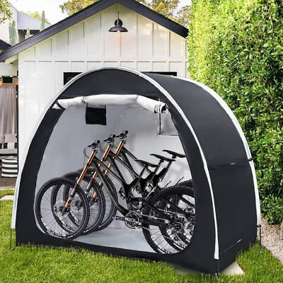 Travel Bike Storage Shed Tent Outdoor Portable Bicycle Storage for 2-4 Bikes US - Image 1 of 4