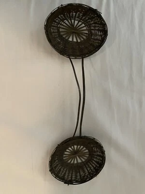 VintageAntique Double  Tea Strainer Brass Finish - Image 1 of 3