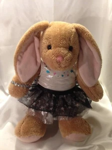 Build a Bear Workshop Plush Light Brown Floppy Ear Bunny Rabbit 16" w/Dress BAB - Picture 1 of 5