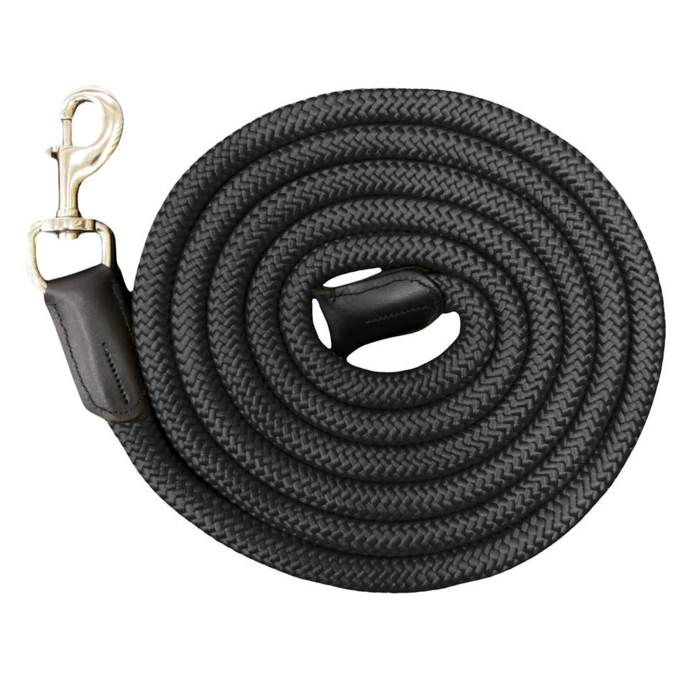Cuerda de plomo de caballo de nailon de 9 pies - 3/4" de grosor, fuerte y cómoda con Bull Snap Foto 1 de 1