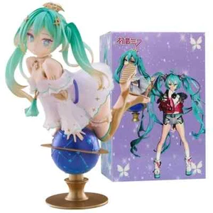 17cm Glitzerstern ver. Hatsune Miku Anime Figur Kawaii Globe Girl Action. - Bild 1 von 24