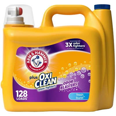 plus Oxiclean Odor Blasters Liquid Laundry Detergent, Fresh Burst,