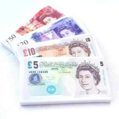 UK Pound Note Erasers £5 £10 £20 £50 Notes Novelty Money Rubbers Children Fun UK - Image 1 of 4