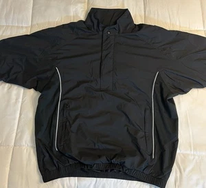 Chaqueta Pullover de Golf DryJoys by FootJoy Media Cremallera SS Talla L Cortavientos Negra - Imagen 1 de 9