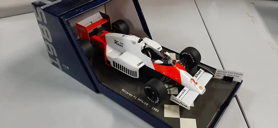 Diecast McLaren MP4/2B 1985 A. Prost Solido 1/18 #830020 - Image 1 of 2