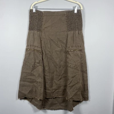 XCVI Linen Clementine Convertible 22667 Skirt Mini Dress Boho Women's Medium - Image 1 of 4