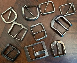 Mixed Lot Of 10 Metal Belt Buckles, About 2”x2” Replacement - Bild 1 von 12