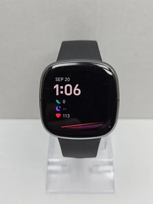 Smartwatch Fitbit Sense FB512 GPS ECG SpO2 rastreador de frequência cardíaca sono - sem carregador - Imagem 1 de 4