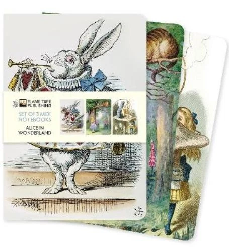 Alice in Wonderland Set of 3 Midi Notebooks - Image 1 of 1