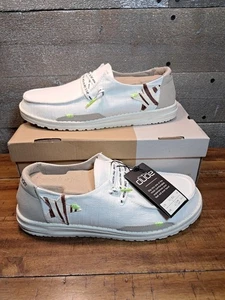 Hey Dude Wendy Star Damen-Slipper weiß Größe 10 bequeme Wanderschuhe - Bild 1 von 7