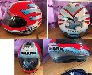 Rare Foggy Shark Helmet Carl Fogarty Used Display Only - Picture 1 of 9