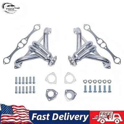 For Small Block Chevy Hugger V8 283 305 327 350 Ceramic Coated Exhaust Headers - Изображение 1 из 4