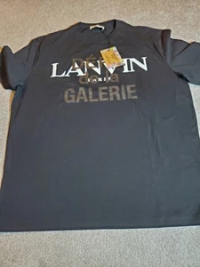 Lanvin x Gallery Dept. Bedrucktes T-Shirt - Noir Black Nero - Größe XL (R) - Bild 1 von 5
