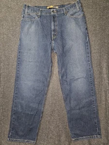 Vintage Silvertab Low Loose Jeans Men' 36x34 Blue Skater Y2K Relaxed - Picture 1 of 12