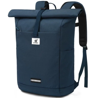 Rolltop Rucksack für Herren Damen mit Laptopfach Reiserucksack für Fahrrad Un... - Bild 1 von 4