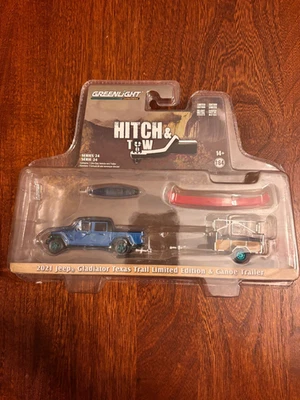 Remolque Greenlight 2021 Jeep Gladiator Texas Trail y canoa Chase Green Machine Foto 1 de 2