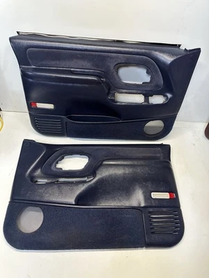 Juego de paneles OBS 95-98 Chevy Silverado GMC Sierra puerta L&R AZUL ventanas eléctricas OEM Foto 1 de 4