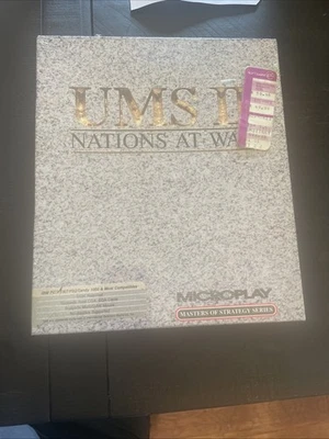 UMS II: PC Nations at War  Microplay Masters of Strategy Series-Vintage 1990. - Image 1 of 4