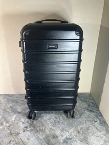 Solgaard 24" Check In Medium Suitcase Spinner Luggage Ballistic Black No Closet - Picture 1 of 13