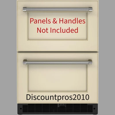 KitchenAid KUDR204KPA 24" Refrigerador Bajo encimera Doble Cajón Listo para Panel 🧊 Foto 1 de 3