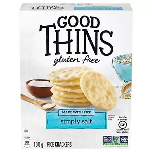 Good Thins Rice Thins Simply Salt Saltines, 100g/3.5oz, - Picture 1 of 6