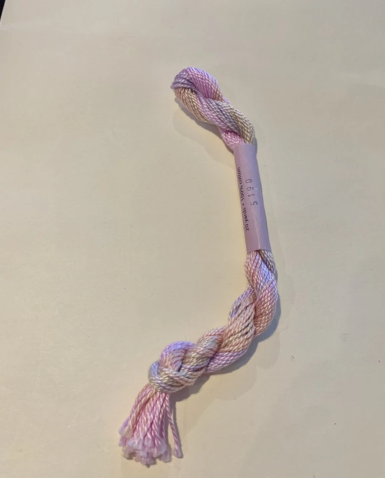 Perle Cotton #5 Needle Necessities 20 yds/1 Skein #5190 Tan/pink/pch variegated) - Image 1 of 1