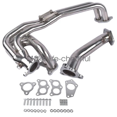 Kit de cabezal de acero inoxidable para Subaru Impreza WRX / STI EJ205 EJ255 2002-2007 3 orificios Foto 1 de 4