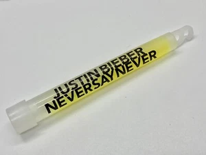 JUSTIN BIEBER NEVER SAY NEVER Glow Stick Official Movie Promo Item New Unused s7 - Picture 1 of 2