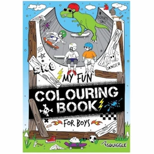Colouring Fun Boys - Kids Colouring Book In A4 Fun Images Cool School Activity - Picture 1 of 4